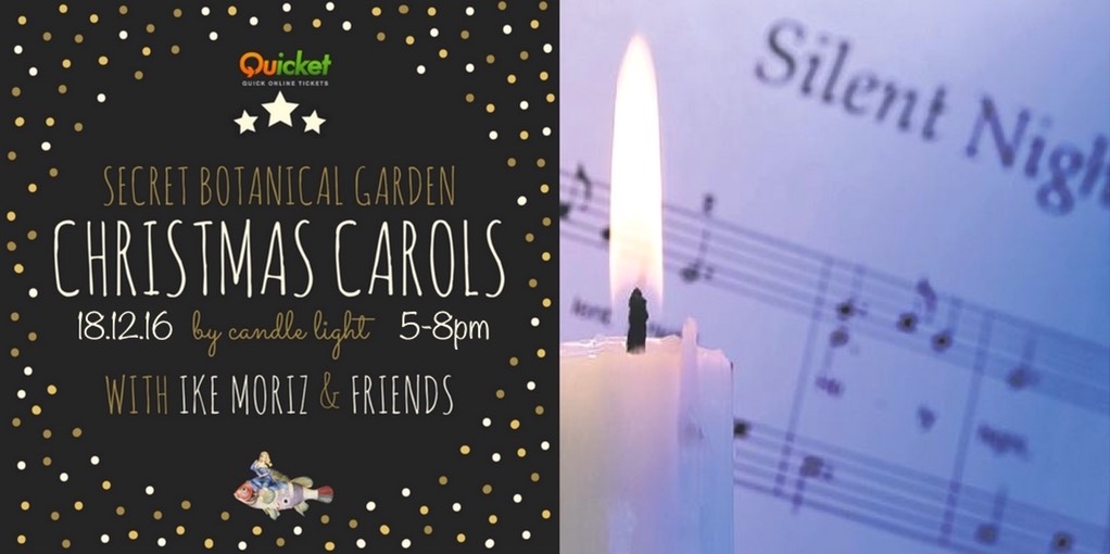 carols by candle light Ike Moriz xmas crooner cape town Secret botanical garden xmas crooners and carols by candle light with Ike Moriz and friends constantia cape Town swing quintango christmas 